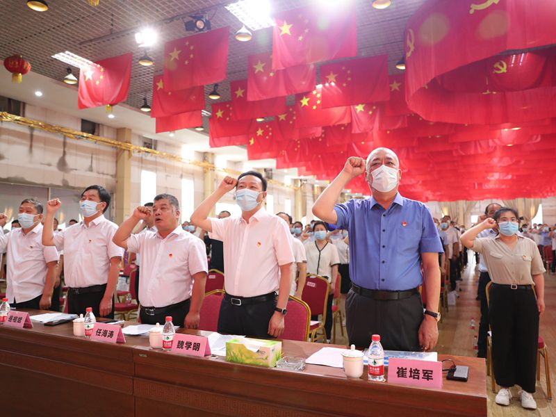 喜迎二十大，永远跟党走｜魏庄街道党工委和河南拓益智能起重机有限公司党委隆重庆祝中国共 产党建党101周年